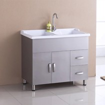 几里牌人造石洗衣池,9003型落地式双池洗衣池,主柜超大储物容量