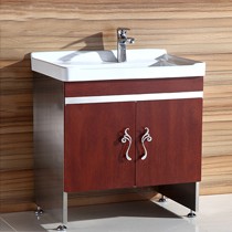 凯鹰欧式古典红双开门洗衣柜,不锈钢落地阳台柜,型号9925