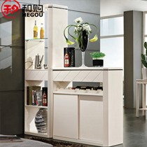 和购白色烤漆木质玄关柜,简约储物隔断实用性,型号: 2016