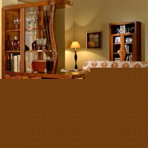 皇家匠人品牌胡桃木玄关柜,简约大方的储物雕花门厅柜,型号HS8025#间厅柜