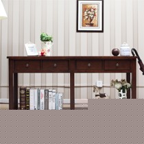 经典美式玄关柜,高档水曲柳门厅柜,阿纳尼开放式环保玄关桌A9146