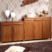 好战友新中式玄关鞋柜,翻开门实木收纳柜,HZY-BM后带透气孔玄关柜