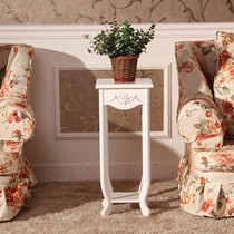 简雅佳白色雕花玄关柜,烤漆艺术白色电话桌,多功能实木花架