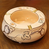 梵莎奇陶瓷烟灰缸,欧式复古纯手工描绘时尚烟灰缸,奢华个性创意烟灰缸