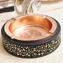 诺爵不锈钢磨砂内胆防烫烟灰缸,PU仿皮包边祥云饰面烟灰缸,型号njyg001