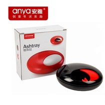 安雅535创意棋子造型烟灰缸,带封盖防滑脚垫现代简约烟灰缸,易清洁密胺烟灰缸
