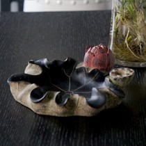 赤旗镇中式复古清莲样式烟灰缸,树脂材质自然环保,T456装饰摆件