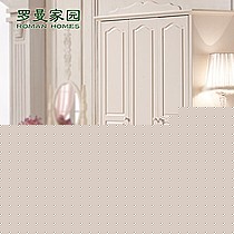 罗曼家园带条纹衣柜,最柔美的田园衣柜,款式清新,实用性能佳,型号LM802YG