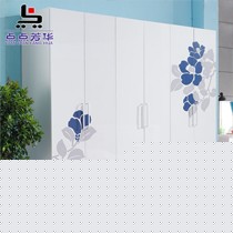 宜家平开门钢琴烤漆衣柜,点点芳华环保5门衣柜,JFH-LMJ-215