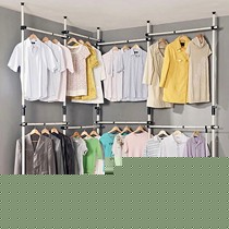 月亮女儿现代简约走入式衣柜,金属材质超强收纳衣柜衣帽间设计,货号LB001