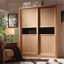 a家家具实木衣柜,现代简约两门衣橱,推开门式衣柜型号: Y3A0406