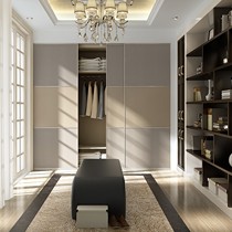 欧派整体走入式衣柜定制,卧室衣帽间定做,卧房推拉门衣柜量身定做