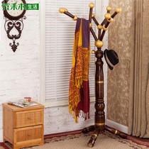 竹禾木生活奢华宜家木质组装衣帽架,三叉底树枝挂衣架,型号: ZHM-SMGYJ