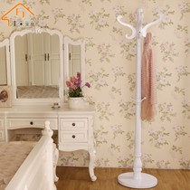 丰采家居简约衣帽架,现代实木象牙白挂衣架,型号A08