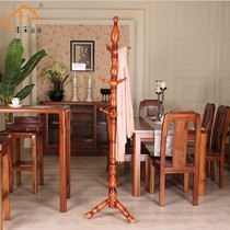 风采家居全实木美式乡村衣帽架,精美雕刻可旋转卧室挂衣架,货号 506/702