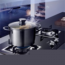 方太三层钢化玻璃表层燃气灶,三维燃烧煤气灶,一级能效燃气灶HC21BE