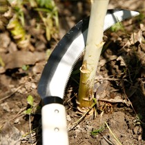 2152沃施刃镰园艺工具,农用木柄锯齿镰刀,园艺全钢割草刀