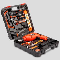 科麦斯黑色盒装套电钻组合,家庭188金宝搏备用网址电动工具箱,多功能配件头电钻