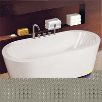 YG508型号1.7米独立式简约卫浴,沃特玛保暖奶白色加厚方形浴缸