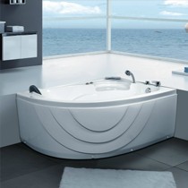 艾戈恋家扇型独立浴缸,1.5米含龙头按摩洗浴盆,型号: LJ-3025