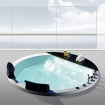 碧洋嵌入式1.7米圆形浴缸,高端双人豪华浴缸,按摩冲浪功能齐全