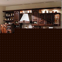 心逸品品牌新古典实木整体橱柜,精美大理石台面橱柜,出身名门,质地优良,型号XYP-CG-0093