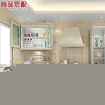 尚品宅配L型防潮板整体橱柜,欧式新古典风格橱柜,定制专家,品质更优,型号F18017