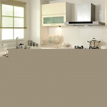 L型都市时尚风情整体橱柜,纯色环保多功能整体厨柜,型号: F10000