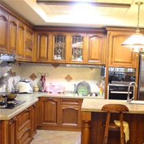 金凯越GKY911美式整体橱柜,密度板柜体石英石台面橱柜,防水防刮厨房柜