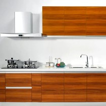 欧睿KD928现代中式整体橱柜,E0环保密度板柜体设计,石英石防尘耐磨橱柜