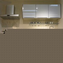 现代简约L型整体橱柜,防水型整体橱柜,纳米碳光板克克整体橱柜定做