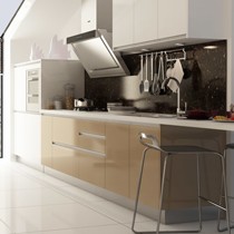 现代都市魅影金牌橱柜,PET贴面防潮板橱柜,石英石整体橱柜多色可选