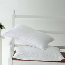 水星家纺纤维枕芯,全棉提花枕头,单人贵妃枕芯货号: 501235