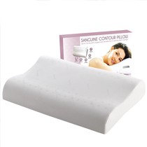 邓禄普护颈椎单人波浪枕,纯天然乳胶可水洗枕芯,抗菌防霉健康枕芯