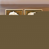 SLA24系列复古进口喷绘装饰画,塞丽娜欧式古典双联金框平面画