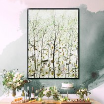 seegart半抽象艺术装饰画,田园客厅防水挂画,型号s14092902