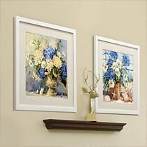 必升辉BSH-Y34客厅装饰画,巴西进口实木外框地中海风格壁画,蓝色情怀系列