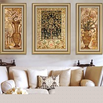 简一喷绘欧式画廊壁画,客厅植物花卉背景墙装饰画,JP83哑光挂画