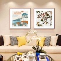 必画现代中式有框挂画,无缝悬挂三联画,高清画质装饰画