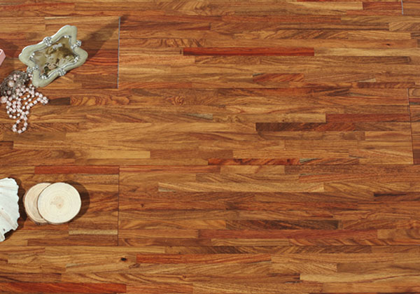 亚花梨九拼实木复合地板