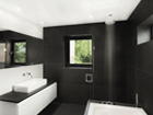 黑白色浴室炫酷设计