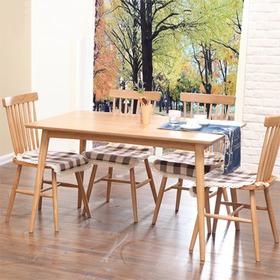 原始原素家装品牌之简约全实木橡木餐桌椅