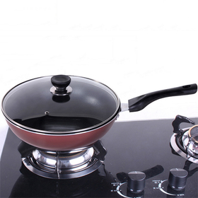 螺纹不粘工艺不锈钢炒菜锅
