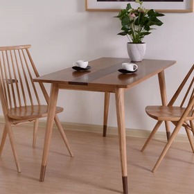 白橡木实木饭桌