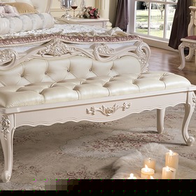 欧式卧室床尾凳