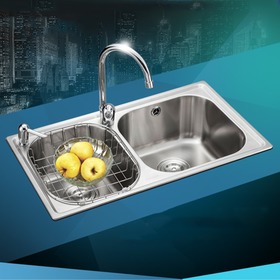 多功能陶瓷阀芯双槽水槽