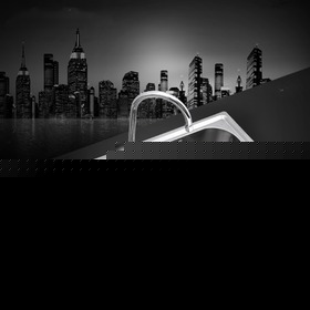 九牧不锈钢双槽橱盆