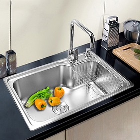 不锈钢大规格单槽水槽套装