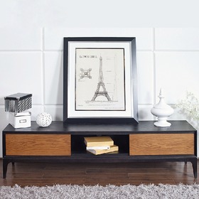 双色混搭水曲柳电视柜