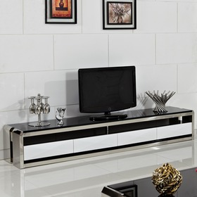 洛克威登烤漆不锈钢电视柜